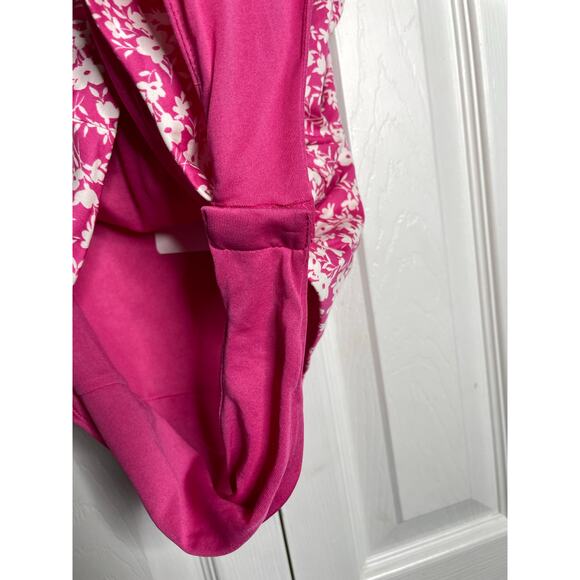 NEW Zara Pink Floral Bodysuit Corset Style Womens Size Small - Picture 5 of 8